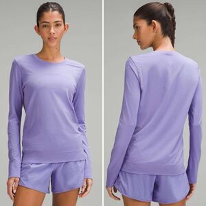 Lululemon Swiftly Relaxed Long-Sleeve Shirt in Dark Lavender Size 10